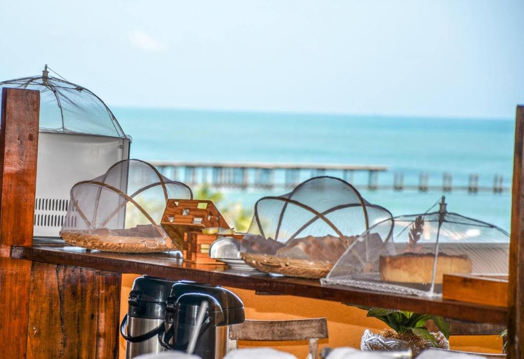 Genel bir deniz manzarası veya in lodgen çekilmiş bir deniz manzarası