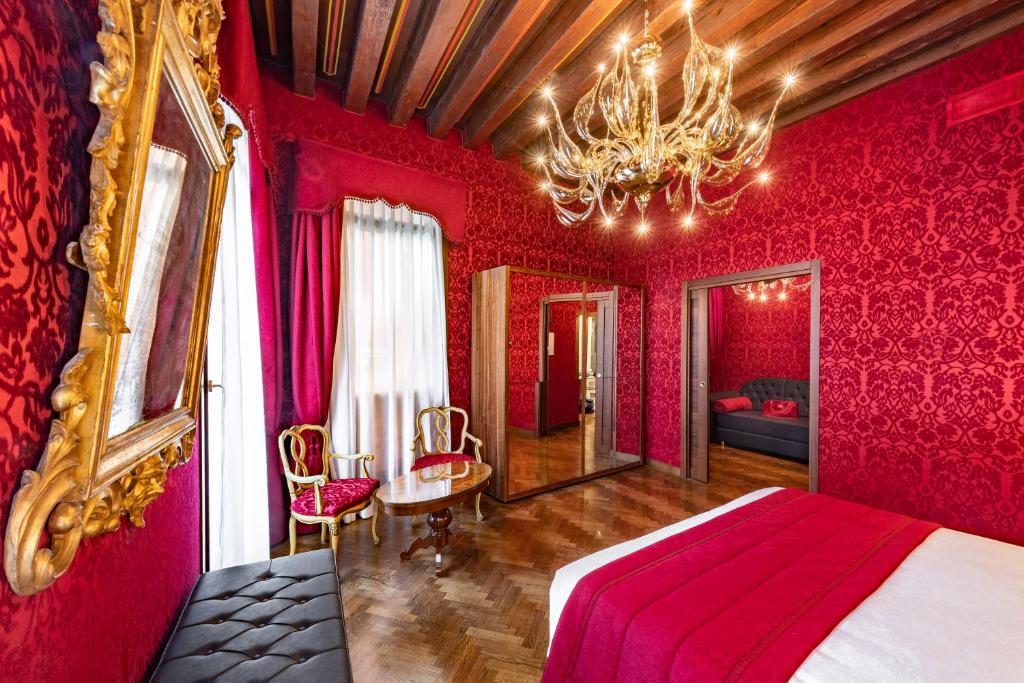 Cama ou camas em um quarto em Palazzo San Lorenzo