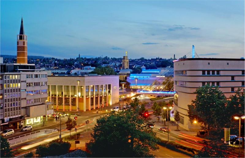 Vista general de Pforzheim o vistes de la ciutat des de l'hotel