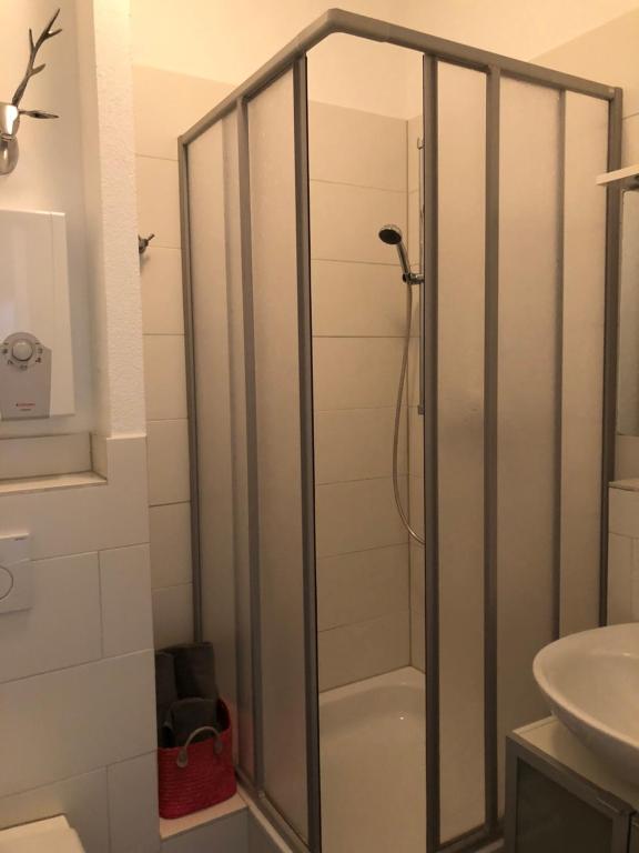 Un baño de Feel-Good Apartment In Mannheim-Neckarau