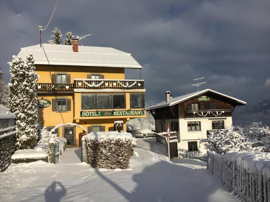 Hotel Les Granits durante el invierno