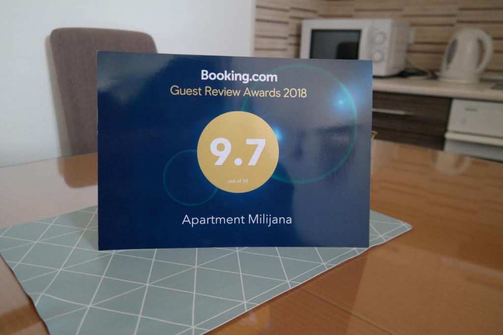 ใบรับรอง รางวัล เครื่องหมาย หรือเอกสารอื่น ๆ ที่จัดแสดงไว้ที่ Apartment Milijana