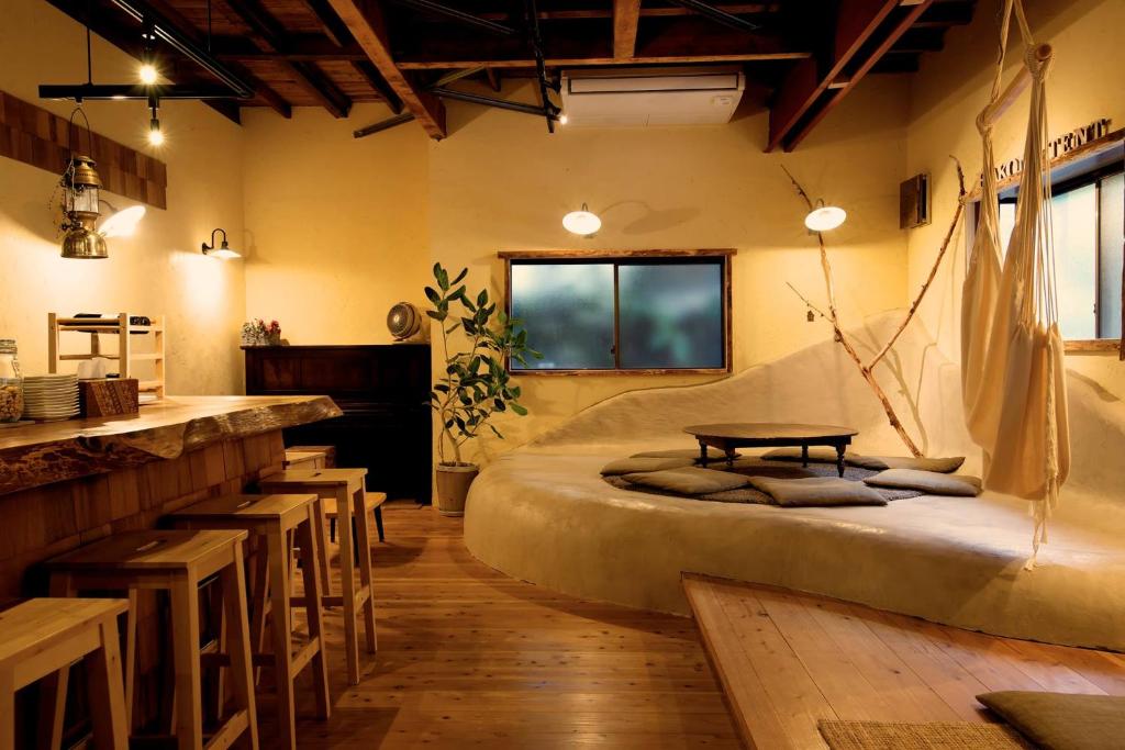 Onsen Guesthouse HAKONE TENT पर बैठने की जगह