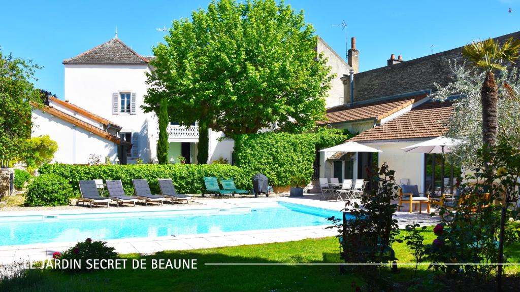 Le Jardin Secret De Beaune 내부 또는 인근 수영장