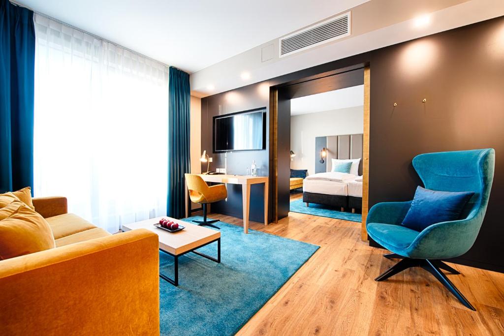 Khu vực ghế ngồi tại Welcome Hotel Neckarsulm