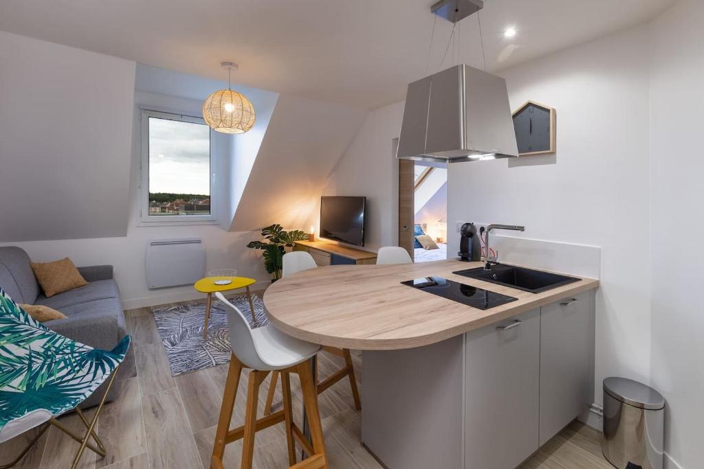 Majoituspaikan Superbe Appartement 5pers - 3km-8min DisneyLand keittiö tai keittotila