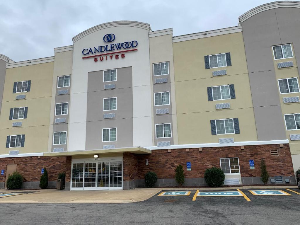 a rendering of the front of a cranbrook hotel at Candlewood Suites Jonesboro, an IHG Hotel in Jonesboro