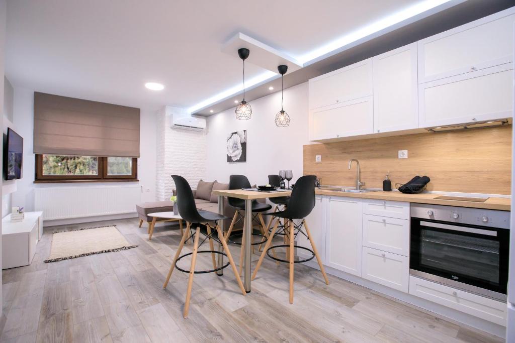 Babylon Park Apartment 주방 또는 간이 주방