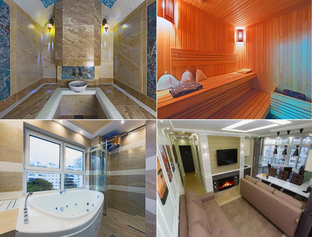 Galeri foto Hammam , big Jacuzzi ,Sauna , 2 bedroom , Khrechatik di Kiev