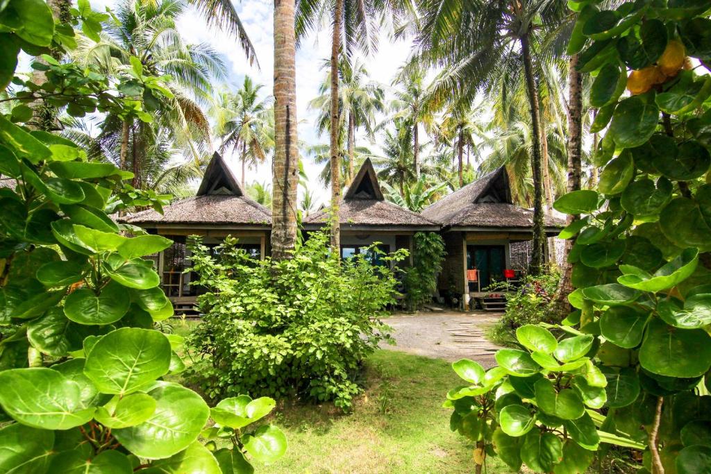 A garden outside Ferra Resort Siargao