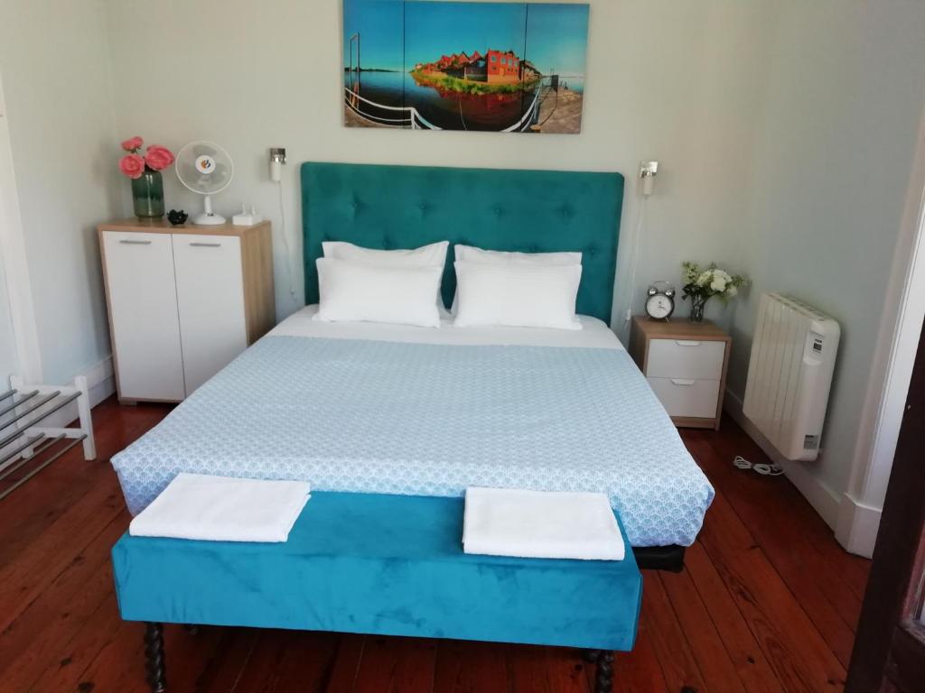 Cama ou camas em um quarto em Casa Azul Hostel