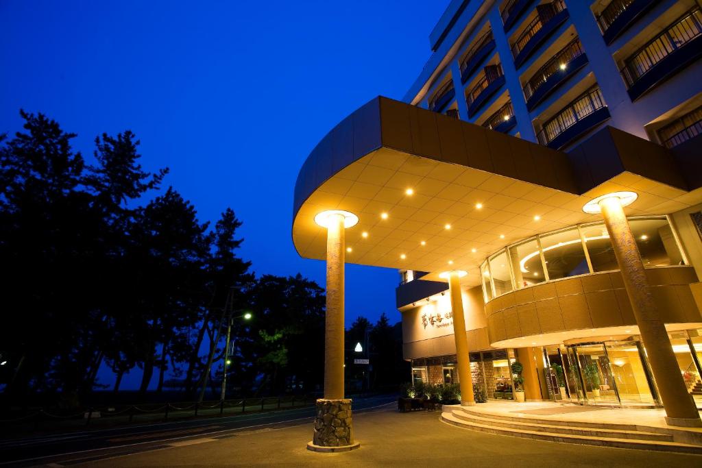 El edificio en el que está el ryokan