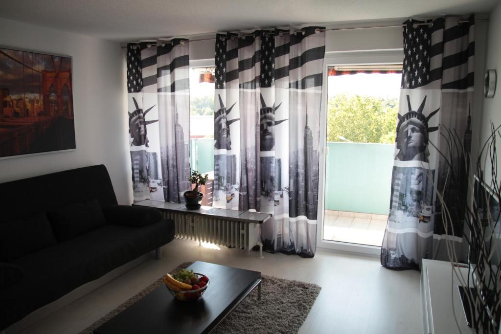 Zona d'estar a 1-Zimmer Business Appartement