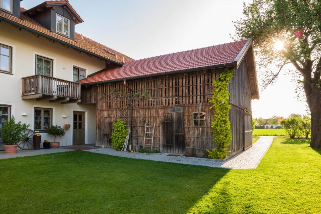 Vonkajšia záhrada v ubytovaní Landhaus Kreileder