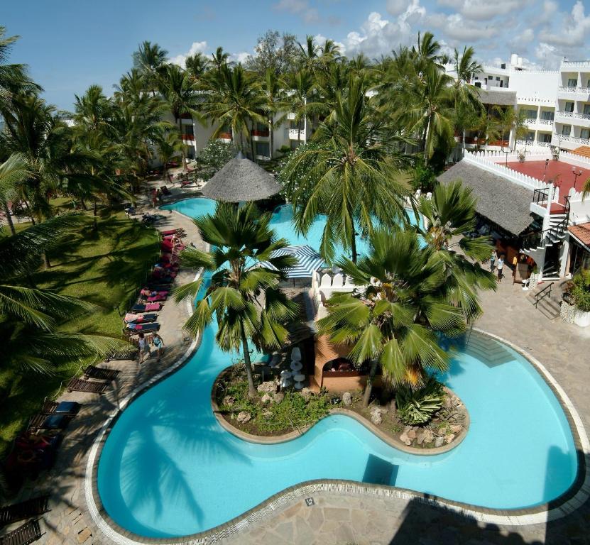 The swimming pool at or close to Bamburi Beach Hotel