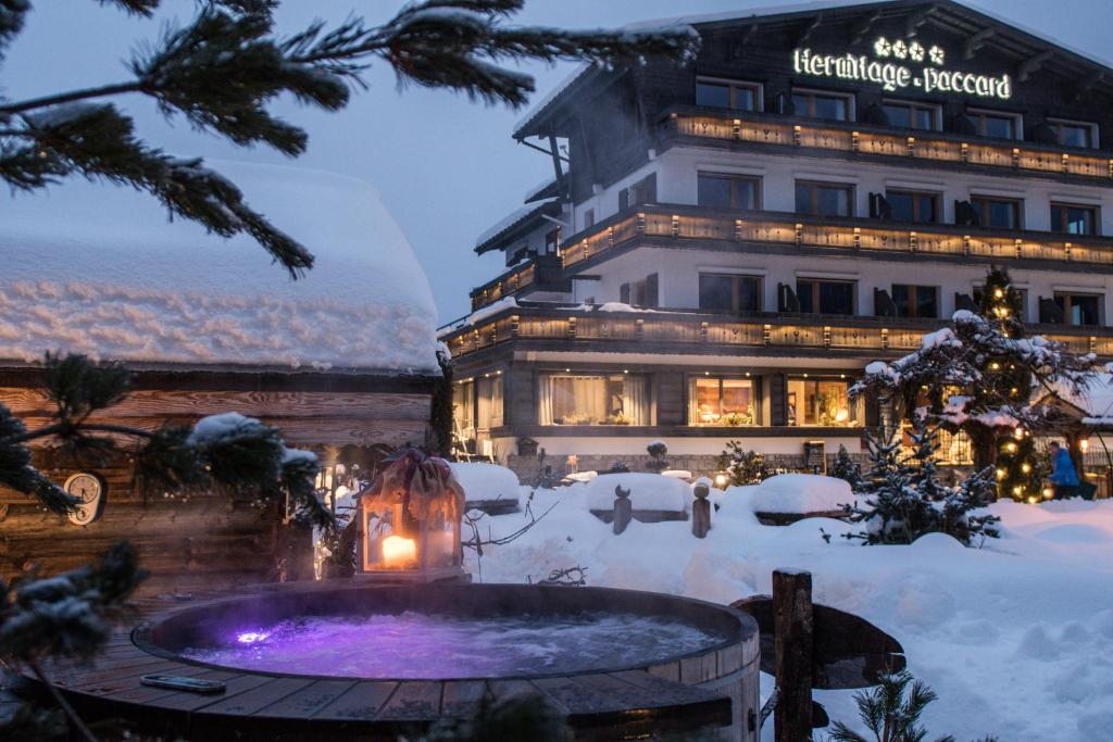 Chalet-Hôtel Hermitage सर्दियों के दौरान