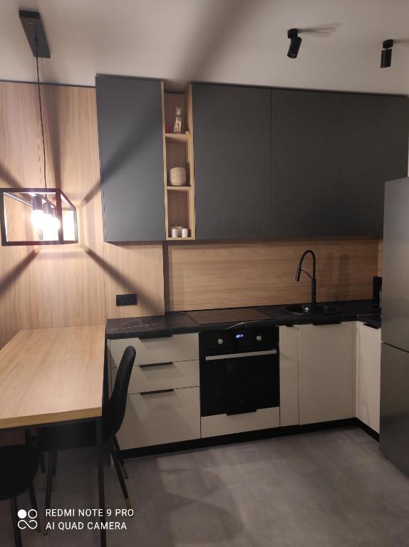 Una cocina o cocineta en New loft style apartment