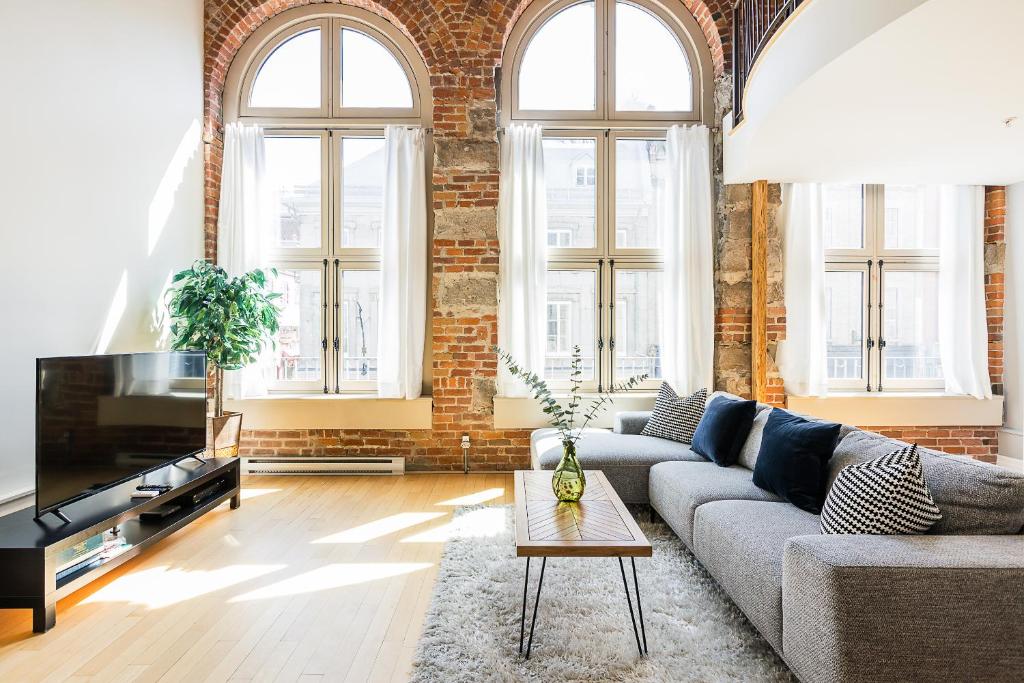 Prostor za sedenje u objektu Les Lofts St Jean