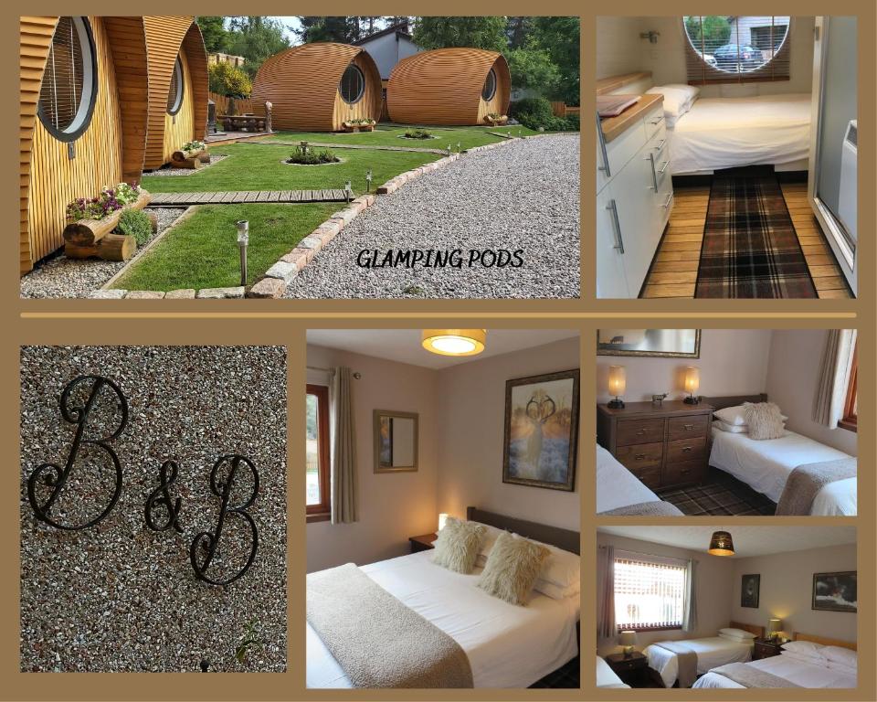 Posteľ alebo postele v izbe v ubytovaní Eriskay B&B and Aviemore Glamping