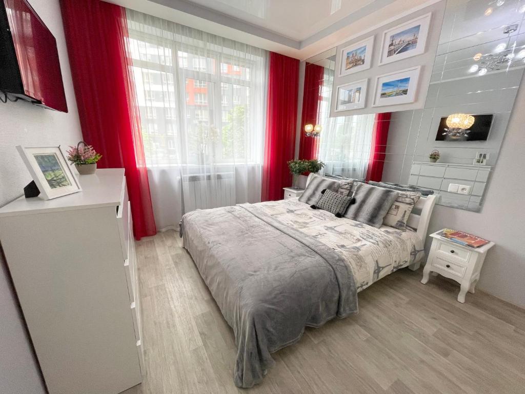 Krevet ili kreveti u jedinici u okviru objekta Apartment Studio PARIS 51