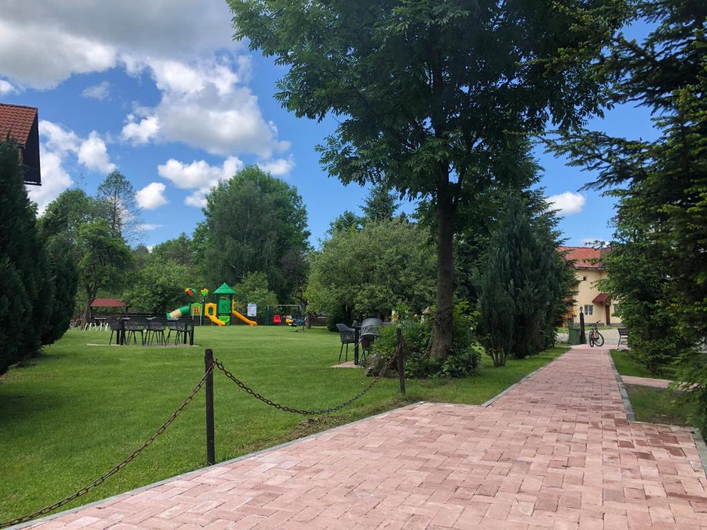 A garden outside Casa Codrin