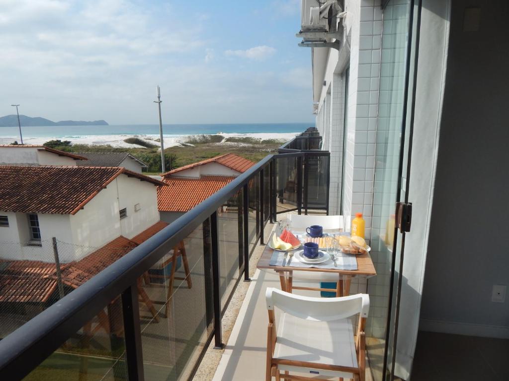 Balkón nebo terasa v ubytování Varandas da Praia do Forte - Apartamento frente ao Mar