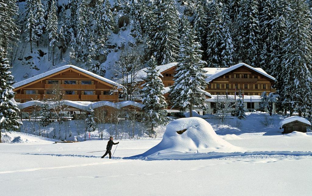 Waldhotel Doldenhorn semasa musim sejuk