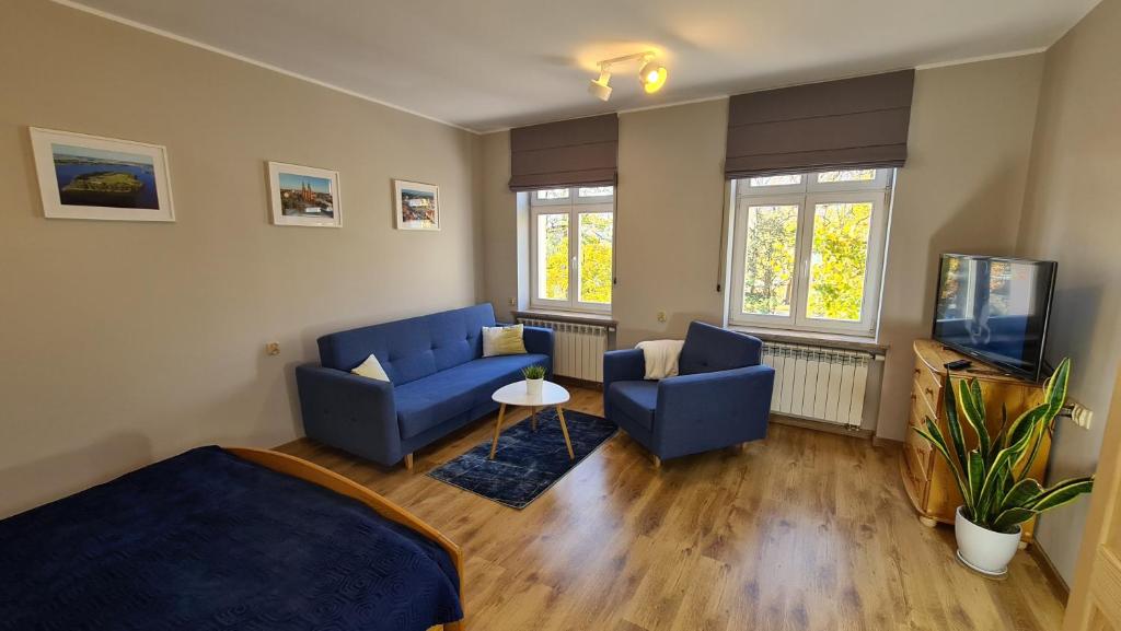 Atpūtas zona naktsmītnē Apartament Parkowy Piątka