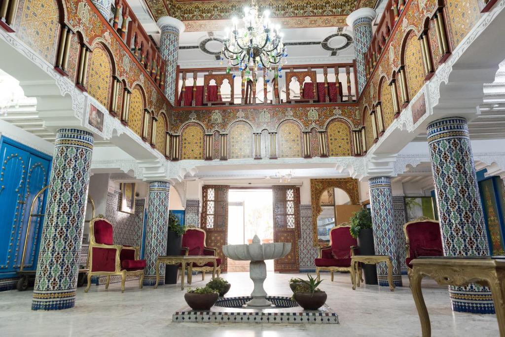 พื้นที่นั่งเล่นของ Hotel Moroccan House