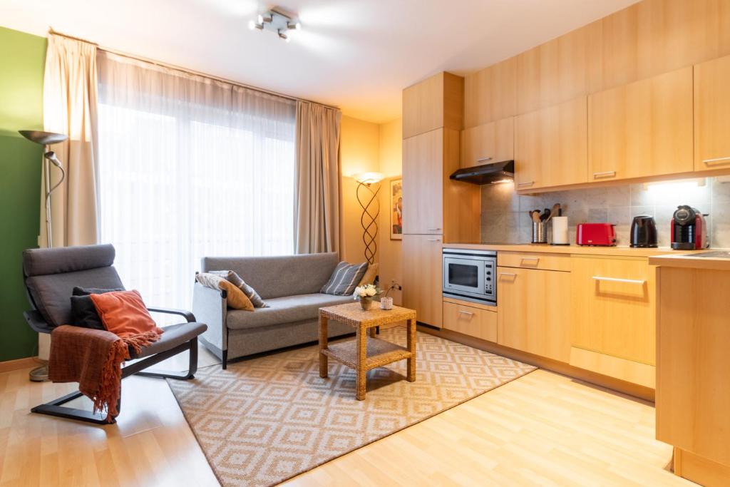 Kjøkken eller kjøkkenkrok på Cozy Apartment Brussels Centre