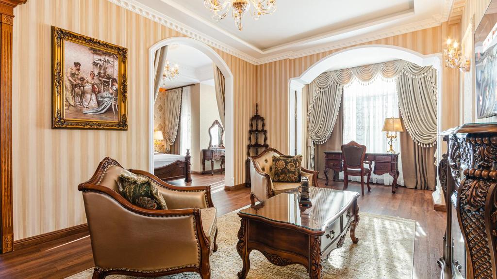 Ruang duduk di GREGORY Boutique Hotel Chisinau