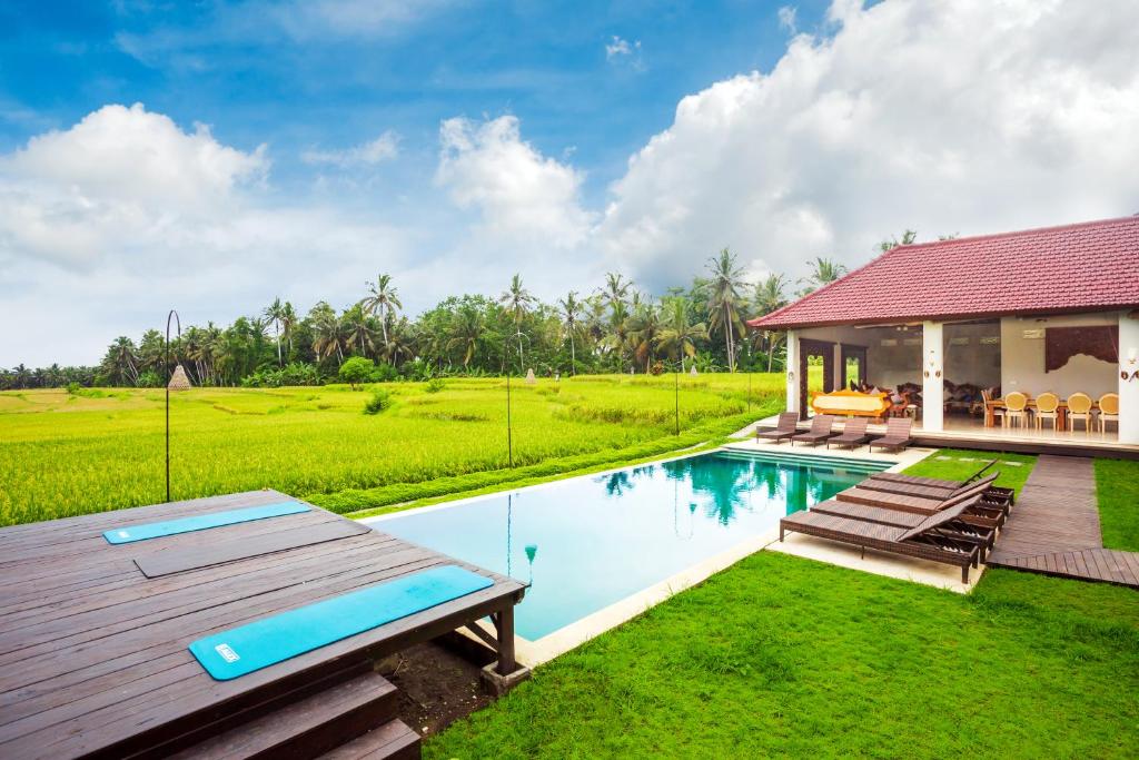 Bassein majutusasutuses Champaca Luxury Villas Ubud või selle lähedal