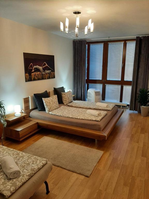 Χώρος καθιστικού στο Nobless Apartment Brno