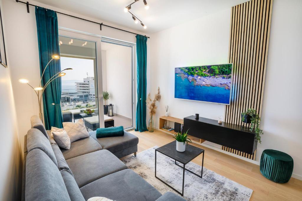 Predel za sedenje v nastanitvi OSIRIS Luxury Apartment