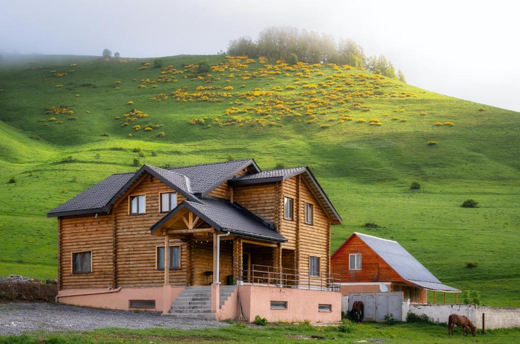 Naturlandskap nära denna chalet