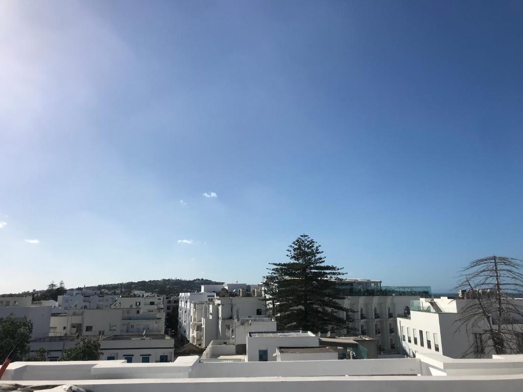 a view of a city with white buildings at Cosy Appart - Central & Near main interest points in La Marsa