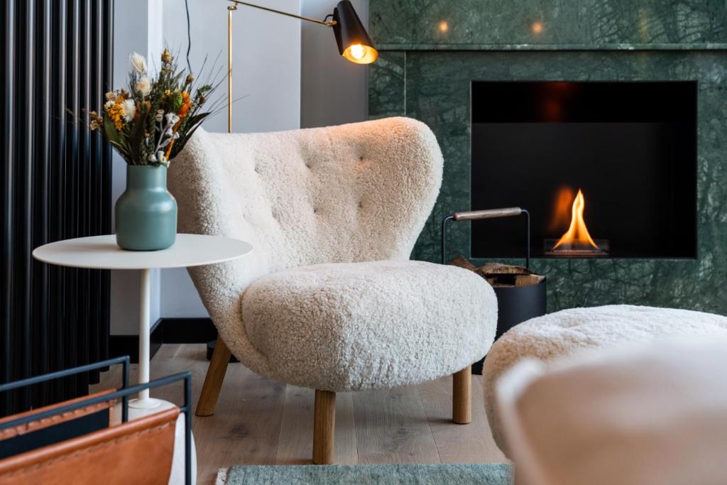 Et sittehjørne på Black F Tower - Serviced Apartments