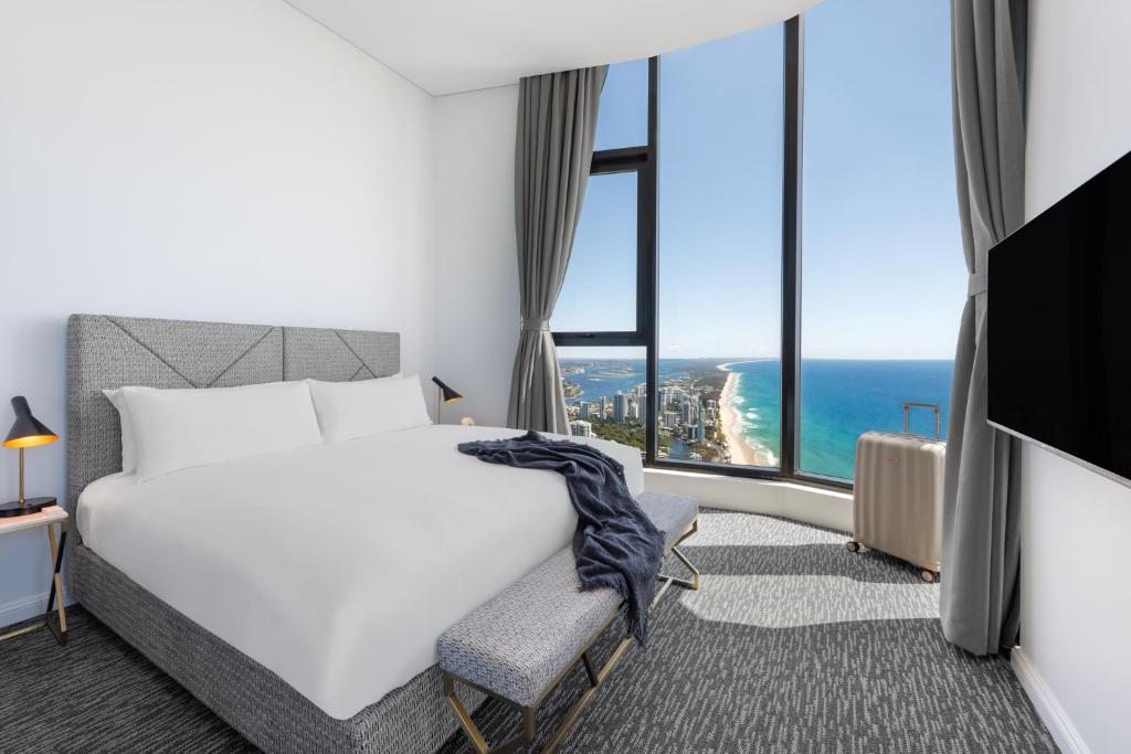 Lova arba lovos apgyvendinimo įstaigoje Meriton Suites Surfers Paradise