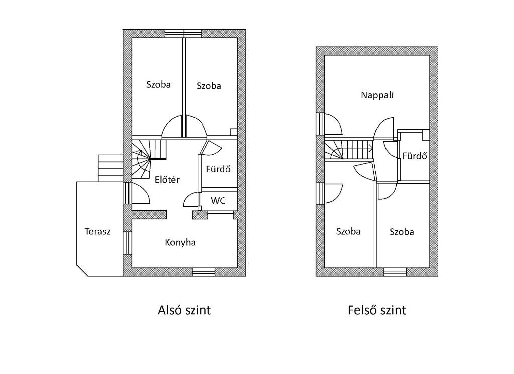 A planta de Budai Vám Apartmanház