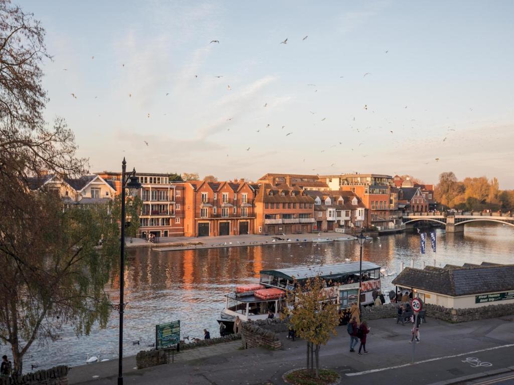 Utsikt över en flod i närheten av lägenheten