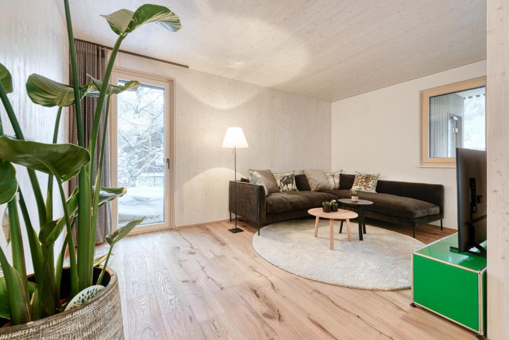 Et opholdsområde på Appartement Zentral mit Panoramasauna by A-Appartments