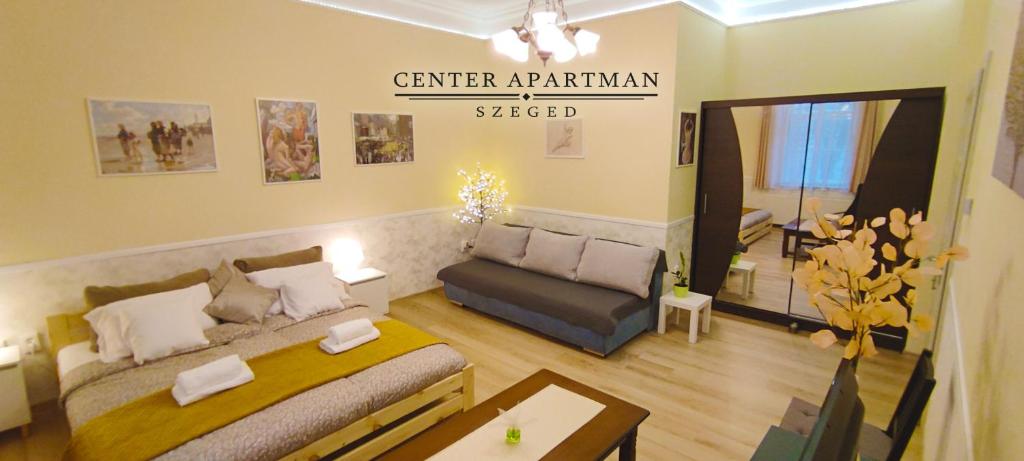 Гостиная зона в Center Apartman Szeged