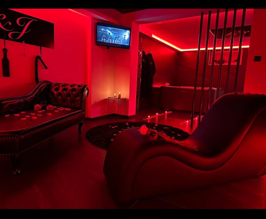 Loveroom Metz Spa Privatif tesisinde bir oturma alanı