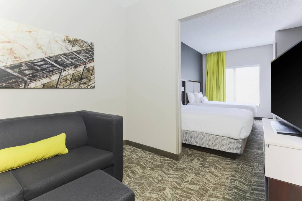 Televisi dan/atau pusat hiburan di SpringHill Suites by Marriott Austin Parmer/Tech Ridge