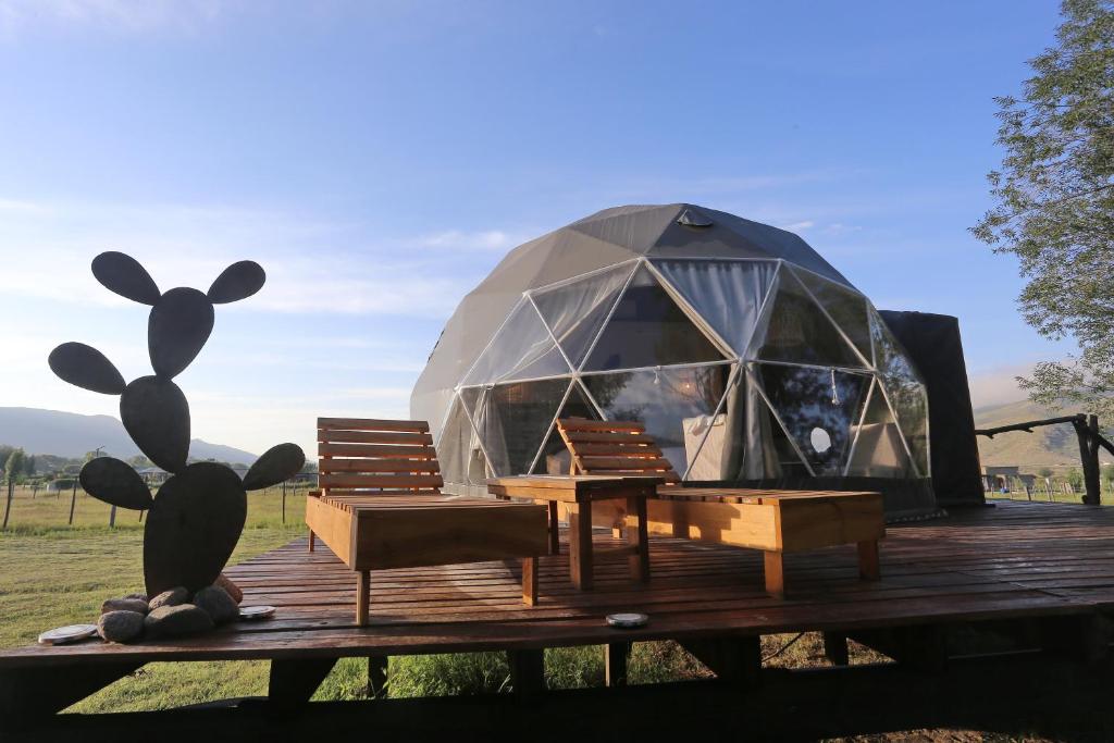 En have udenfor Ecoglamping Tafí del Valle