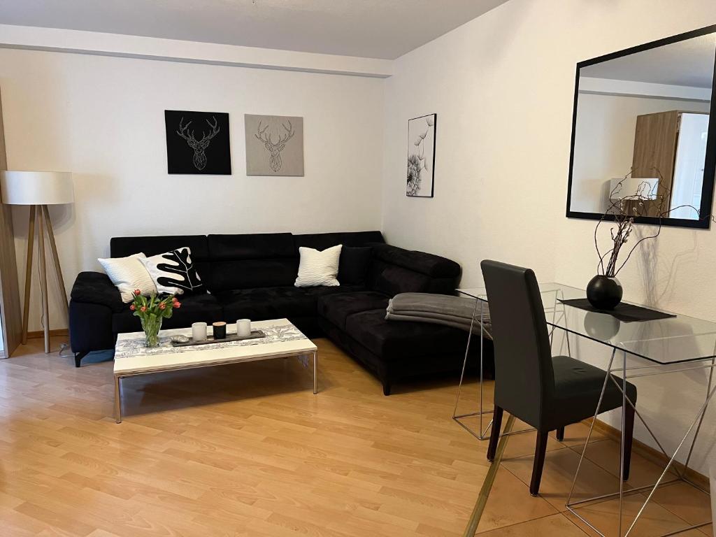 Posezení v ubytování Ferienwohnung Sayn bei Koblenz