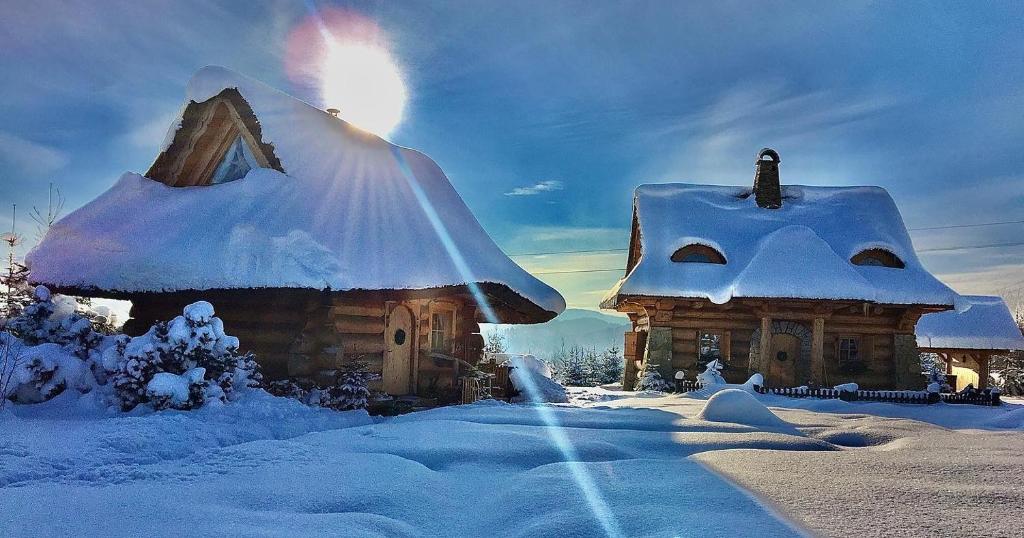 Osada Beskidzka durante el invierno