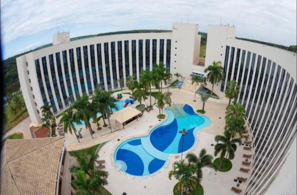 La alberca dentro o cerca de Flat dentro Parque do Peão de Barretos