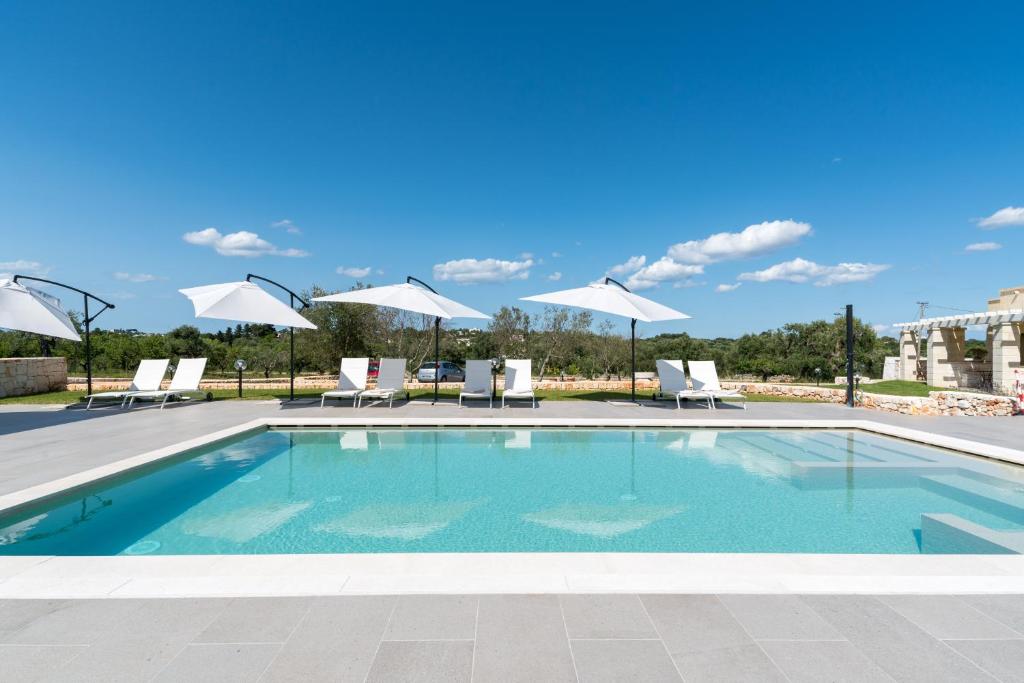 Piscina de la sau aproape de B&B Villa Vittoria Ostuni