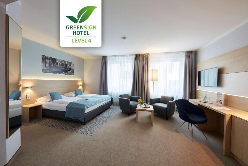 Krevet ili kreveti u jedinici u objektu GHOTEL hotel & living Göttingen